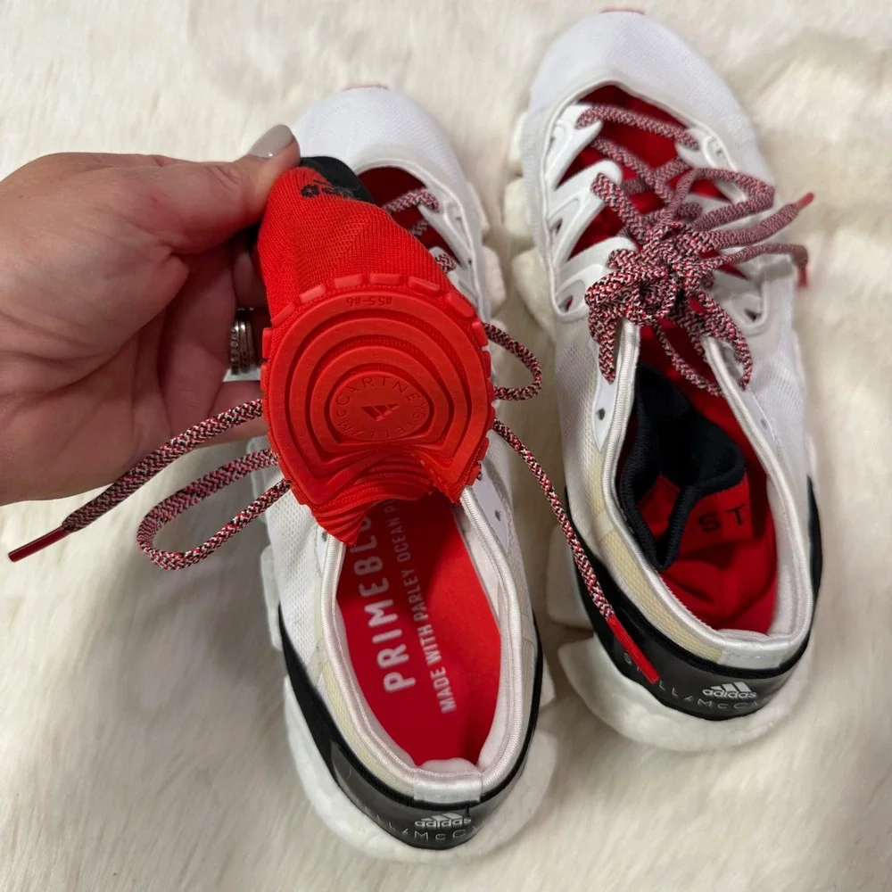 Adidas Stella McCartney Climacool vento Sneakers Womens‎ 7 White Red Gym Running
